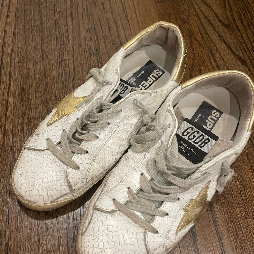 Golden goose gold and white 37 - Picture 2 of 4